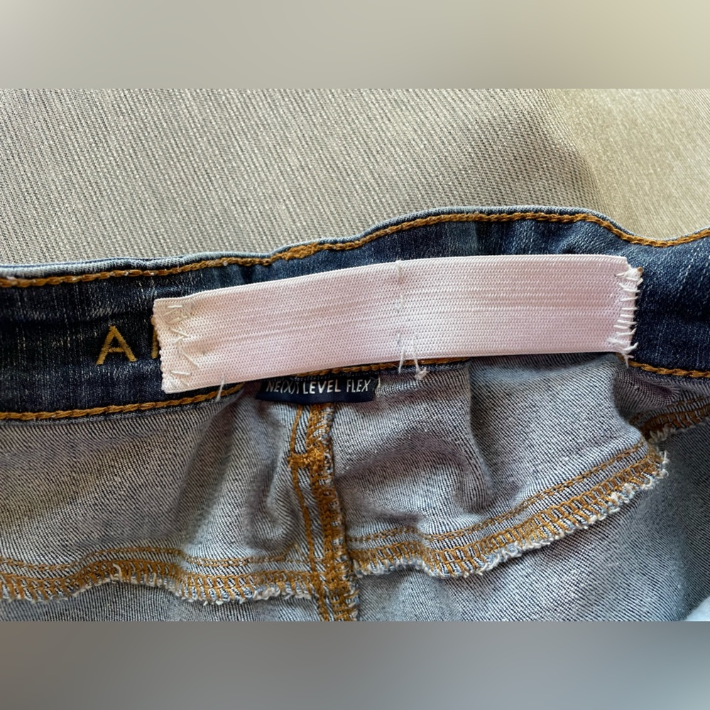 Custom Upcycled Jeans Sz 12 14 Patchwork Hand Embroidered Sashiko Boro - Picture 14 of 15
